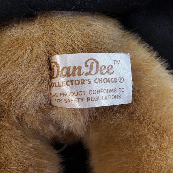 Dan Dee 15" Teddy Bear Pink Knit Sweater Black Poodle Skirt Plush - Picture 5 of 8